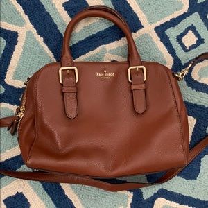 Kate Spade Brown CrossHatched Bag